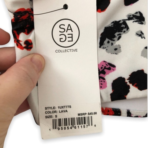 🏃🏽♀️Ivory Racerback Activewear Set Multicolor Animal Print SAGE COLLECTIVE - Picture 10 of 16